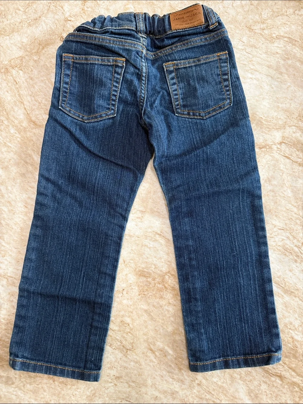 Janie and Jack Boys' Dark Blue Straight Jeans